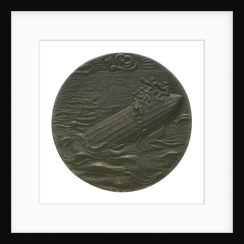 Medal commemorating the loss of the airship 'L19', 1916; obverse by Karl Goetz