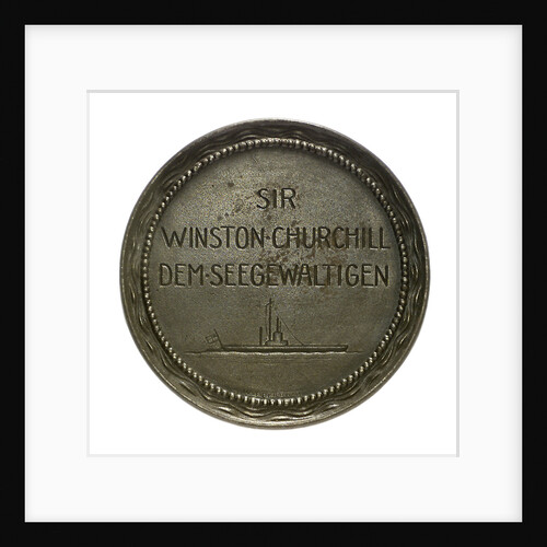 Medal commemorating Winston Churchill (1874-1965) First Lord of the Admiralty; reverse by W. Eberbach