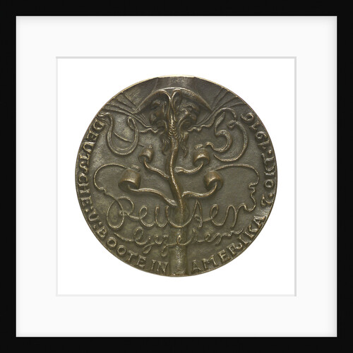 Medal commemorating German submarines off America; obverse by Karl Goetz