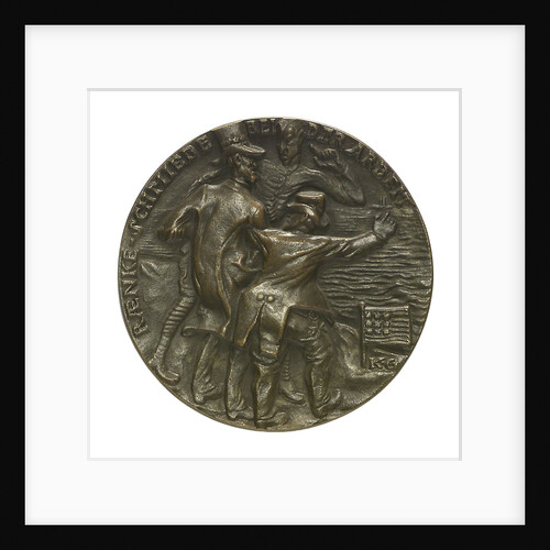 Medal commemorating German submarines off America; reverse by Karl Goetz