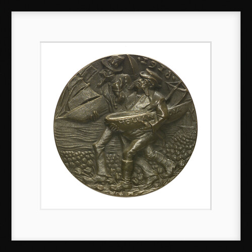 Medal commemorating Dutch trade restrictions during the First World War; reverse by Karl Goetz