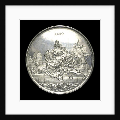Medal commemorating the naval review at Spithead, 1889; reverse by L.C. Lauer