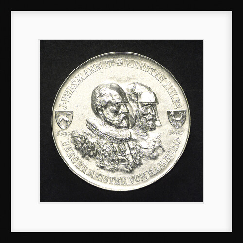 Medal commemorating the Union of Hamburg and the Castle of Ritzeb by J. Langa