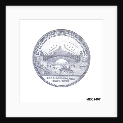 Medal commemorating the opening of the Kiel Canal, 1895 by W. Mayer