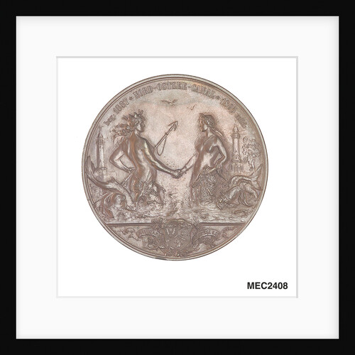 Medal commemorating the opening of the Kiel Canal, 1895 by E. Herter