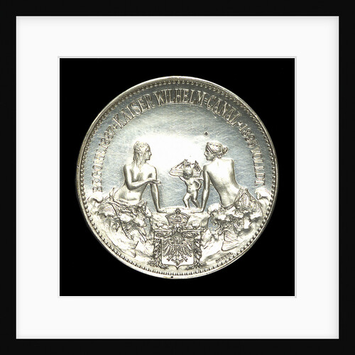 Medal commemorating the opening of the Kiel Canal, 1895; reverse by Oertel