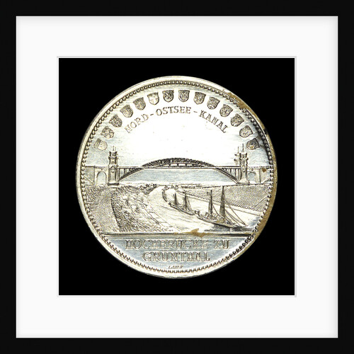 Medal commemorating the opening of the Kiel Canal, 1895; reverse by Lauer Bros.