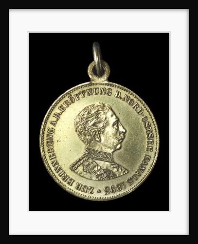 Medal commemorating the opening of the Kiel Canal, 1895; obverse by unknown