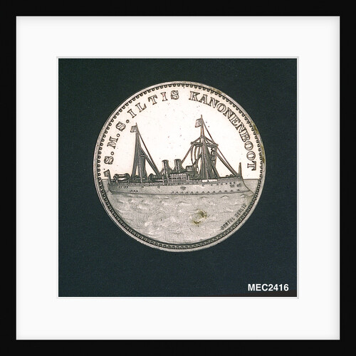 Medal commemorating the gunboat 'Iltis' and the bombardment of the Taku forts, 1900; obverse by O. Oertel