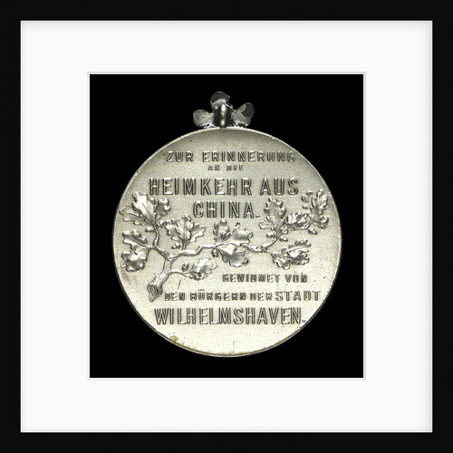 Medal commemorating the return of Count Waldersee from China, 1901; reverse by unknown