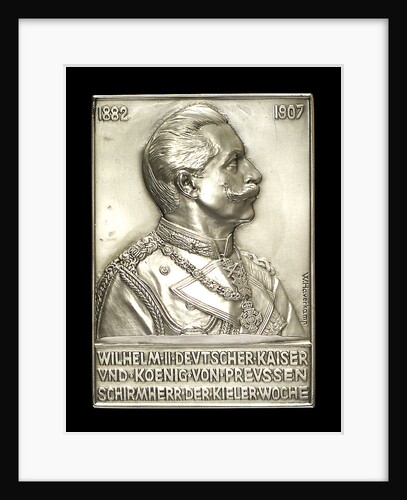 Medal commemorating Emperor William II Protector of the Kiel Regatta week 1882-1907; obverse by W. Haverkamp