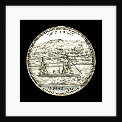 Medal commemorating Agadir and the gunboat 'Panther', 1911; reverse by L.C. Lauer