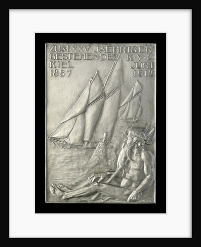 Medal commemorating Emperor William II Commodore of the Kiel Yacht Club and its Jubilee; reverse by A. Werner