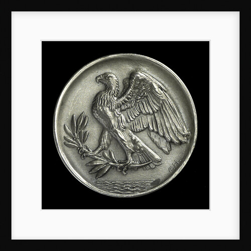 Medal commemorating the destruction of the English armoured cruisers 'Aboukir', 'Hogue' and 'Cressy' by 'U9', 1914; obverse by F. H.