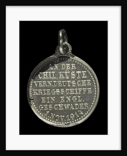 Medal commemorating the destruction of the English armoured cruisers 'Aboukir', 'Hogue' and 'Cressy' by 'U9', 1914; obverse by F. H.