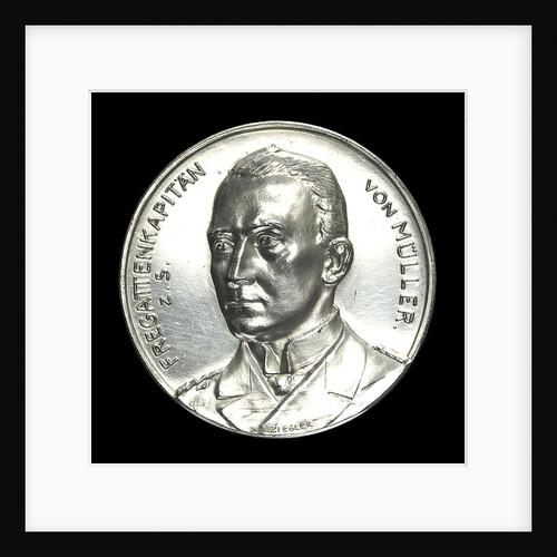Medal commemorating Captain Karl von Müller (1873-1923) and the cruiser 'Emden' by H. Ziegler