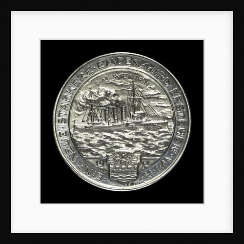 Medal commemorating Captain Karl von Müller (1873-1923) and the cruiser 'Emden' by H. Ziegler