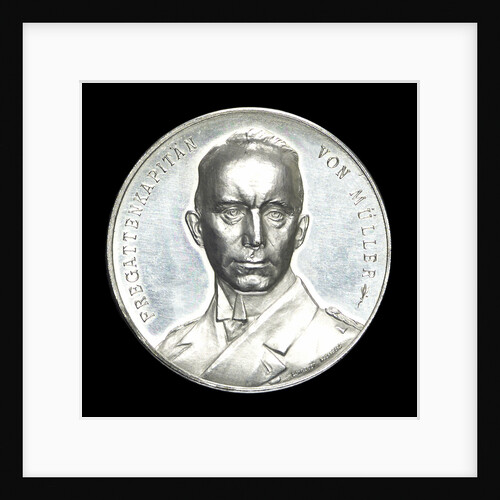 Medal commemorating Captain Karl von Müller (1873-1923) and the cruiser 'Emden' by L.C. Lauer