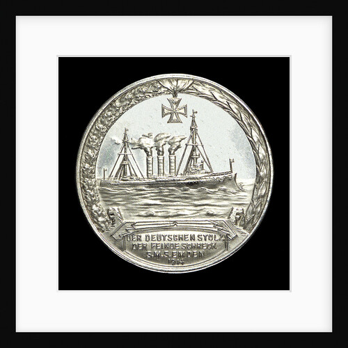 Medal commemorating Captain Karl von Müller (1873-1923) and the cruiser 'Emden' by L.C. Lauer