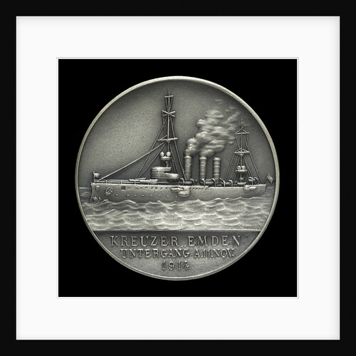 Medal commemorating Captain-Lieutenant Helmuth von Mücke (1881-1957) and the cruiser 'Emden' by M. & W.