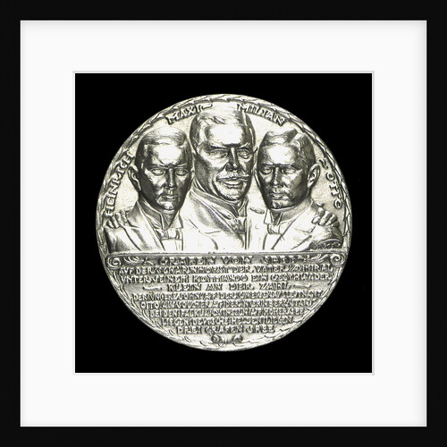 Medal commemorating Count von Spee Count Otto and Count Henry von Spee and the Battle of the Falkland Islands, 1914; obverse by Karl Goetz