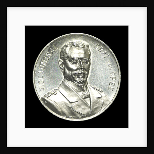 Medal commemorating depicting Admiral Count von Spee and the Battle of the Falkland Islands, 1914; obverse by L.C. Lauer