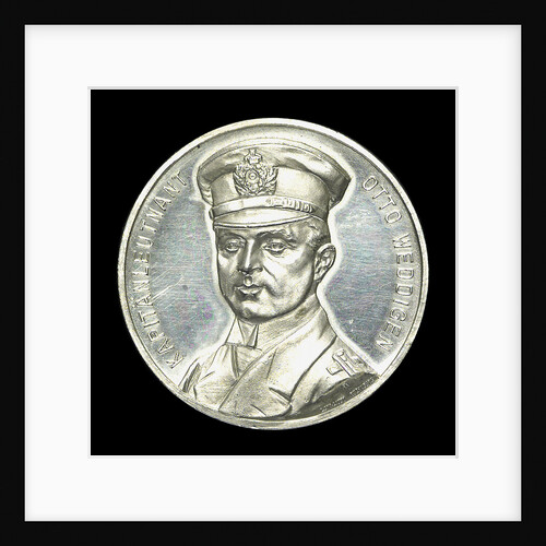 Commemorative medal depicting Captain-Lieutenant Otto von Weddigen (1882-1915) Commander of 'U9' and 'U29'; obverse by L.C. Lauer