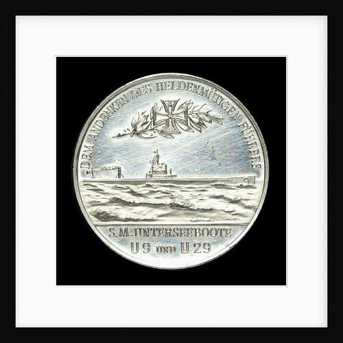 Commemorative medal depicting Captain-Lieutenant Otto von Weddigen (1882-1915) Commander of 'U9' and 'U29'; reverse by L.C. Lauer