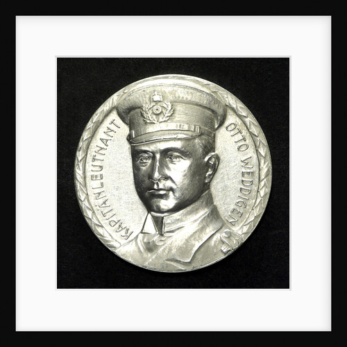 Medal commemorating Captain-Lieutenant Otto von Weddigen (1882-1915) Commander of 'U9' and 'U29'; obverse by F. Eue