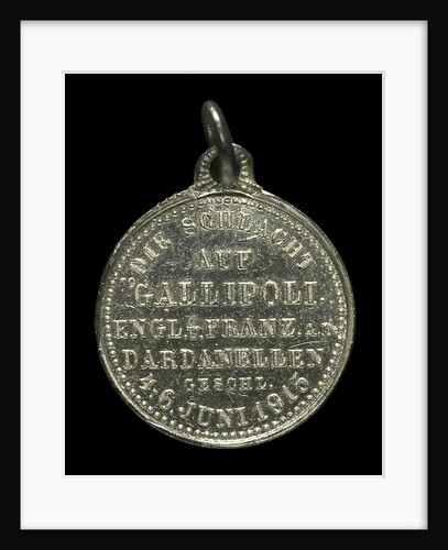 Medal commemorating the defence of the Dardenelles; reverse by H. Ziegler