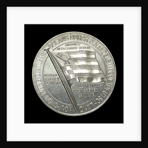 Medal commemorating Captain Paul König and the submarine 'Deutschland' by August Hummel