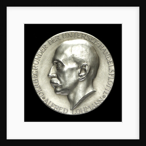 Medal commemorating Alfred Lohmann, founder of the submarine merchant fleet; obverse by Hugo Kaufmann