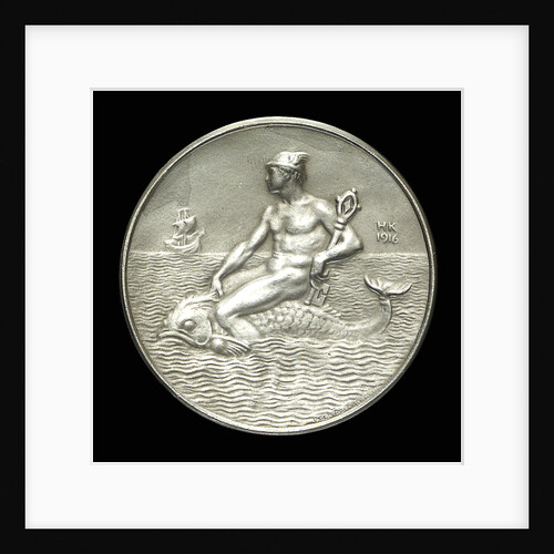 Medal commemorating Alfred Lohmann, founder of the submarine merchant fleet; reverse by Hugo Kaufmann