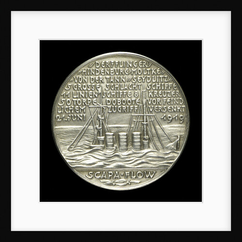 Medal commemorating the scuttling of the German fleet, 1919; reverse by unknown