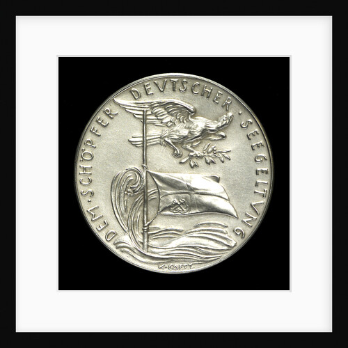 Medal commemorating Grossadmiral Alfred von Tirpitz (1849-1930); reverse by Karl Goetz