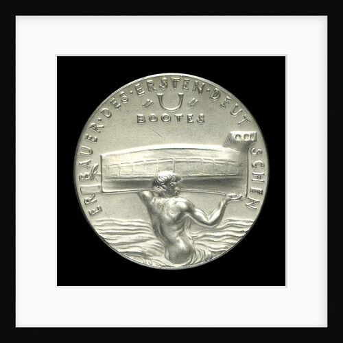Medal commemorating W. Bauer, Engineer (1822-1875), 60th anniversary of his death; reverse by Karl Goetz