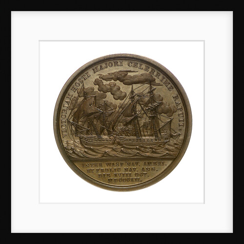 Medal commemorating Captain Jacob Jones and the action between USS 'Wasp' and HMS 'Frolic', 1812; reverse by Moritz Furst
