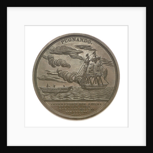 Medal commemorating Commodore William Bainbridge (1774-1833) and the action between USS 'Constitution' and HMS 'Java', 1812; reverse by Moritz Furst
