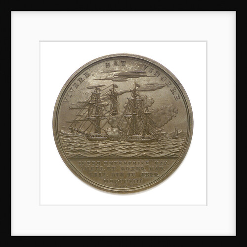 Medal commemorating the action between USS 'Enterprise' and HMS 'Boxer', 1813; reverse by Moritz Furst