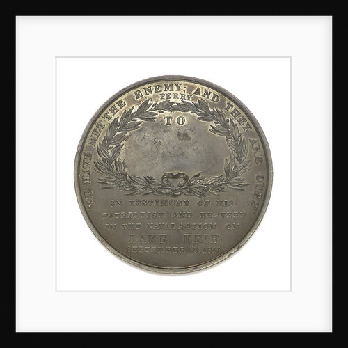 Medal commemorating Commodore Oliver Perry (1785-1819) and the battle of Lake Erie, 1813; reverse by Unknown