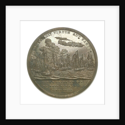 Medal commemorating Commander Jesse Elliott and the battle of Lake Erie, 1813; reverse by Moritz Furst