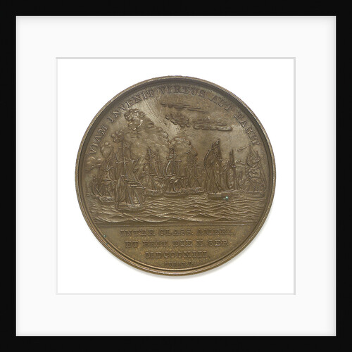 Medal commemorating Lieutenant-Commander Stephen Cassin (11783-1857) and the battle of Lake Erie, 1813; reverse by Moritz Furst