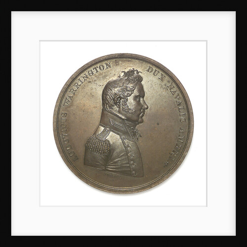 Medal commemorating Captain Lewis Warrington (1782-1851) and the action between USS 'Peacock' and HMS 'Epervier', 1814; obverse by Moritz Furst