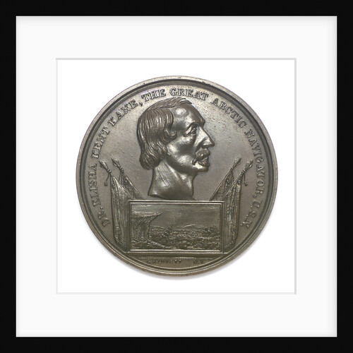 Medal commemorating the arctic explorer Dr Elisha Kent Kane (1820-1857); obverse by G.H. Lovett