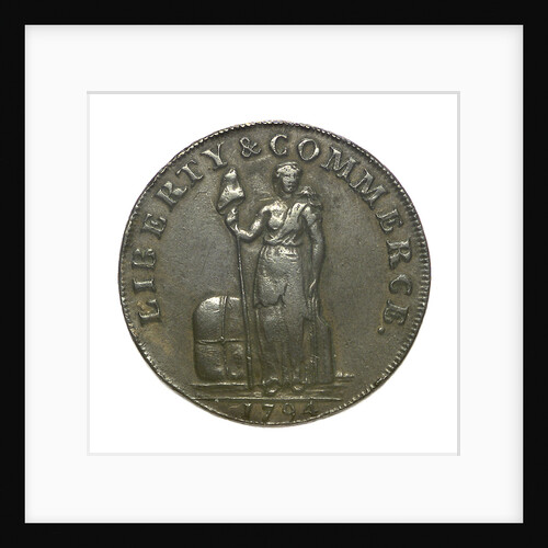 New York cent token; reverse by unknown