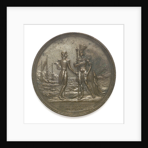 Medal commemorating the visit of Admiral François Ferdinand de Joinville (1818-1900) to Rio de Janeiro, 1838 by C.C. de Azevedo