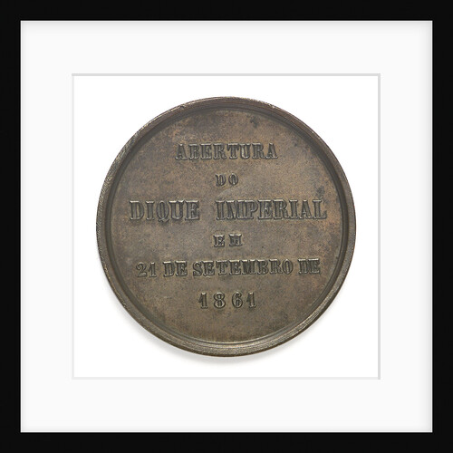 Medal commemorating the opening of the Imperial Dock, Rio de Janeiro, 1861; reverse by C. L