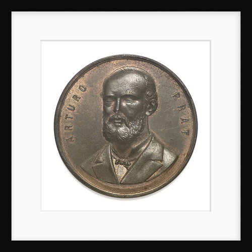 Medal commemorating Captain Prat and the Battle of Iquique, 1879; obverse by unknown