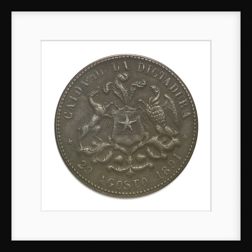 Medal commemorating the fall of the Dictatory, 1891; obverse by unknown