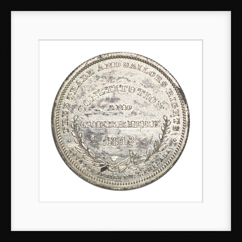Medal commemorating the capture of HMS 'Guerriere', 1812; reverse by G.H. Lovett